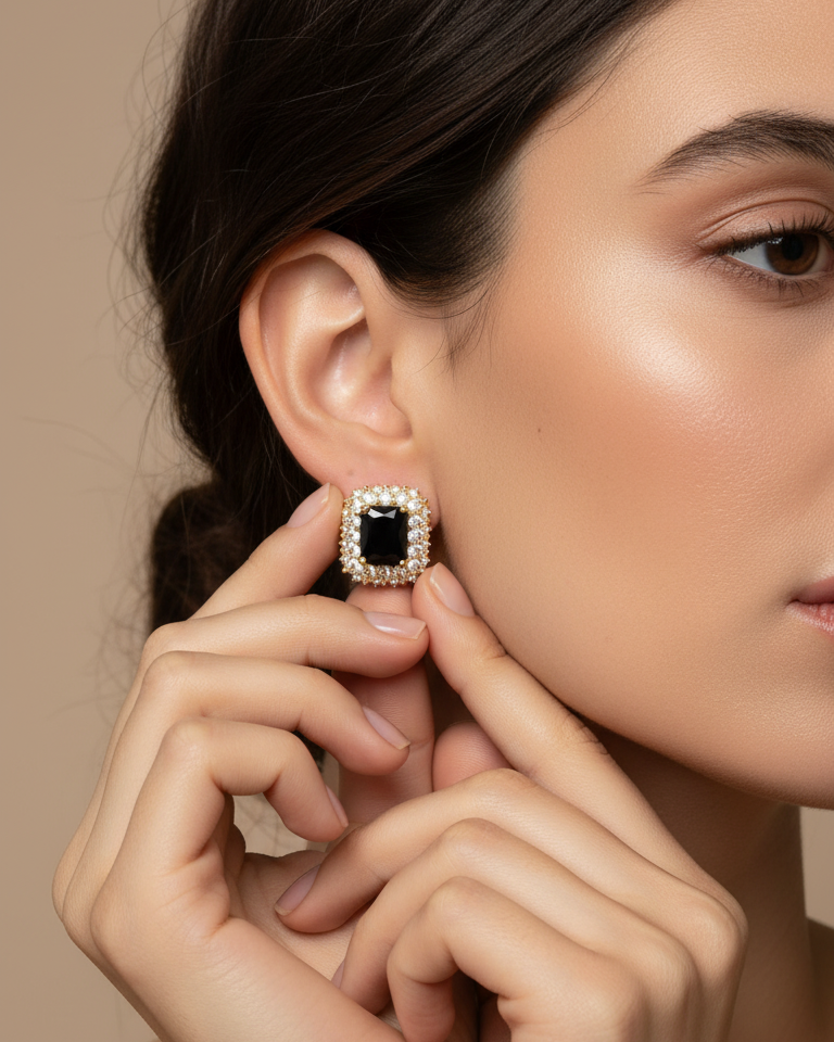 Midnight Halo Pendant Set